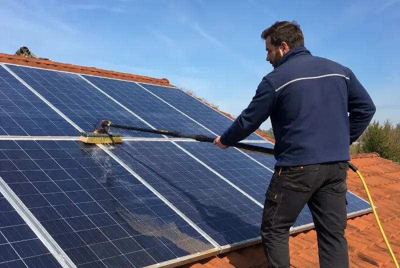 Nettoyage et entretien de panneaux solaires à Bourg-Madame